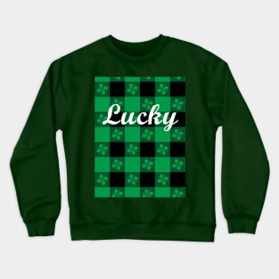 Lucky Clover pattern Crewneck Sweatshirt